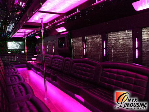 Mega Party Limo Coach bus